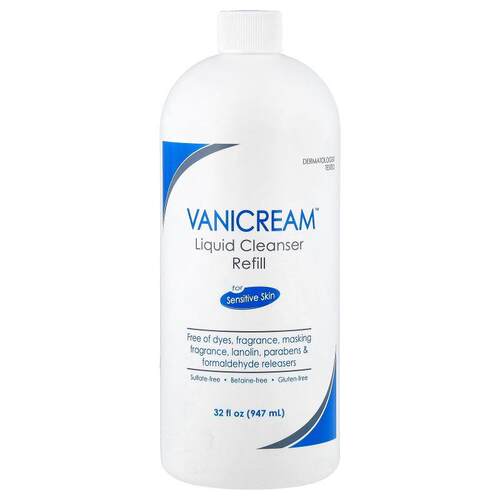 Vanicream,液体沐浴露补充装，适用于敏感肌肤，无香