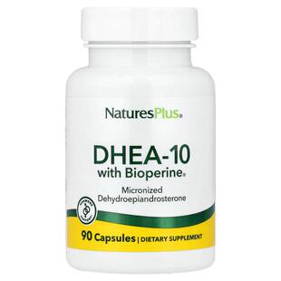 NaturesPlus,含 BioPerine® 的 DHEA-10，90 粒胶囊