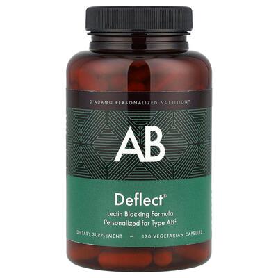 D'adamo,Deflect® AB，凝集素阻断配方，120 粒素食胶囊