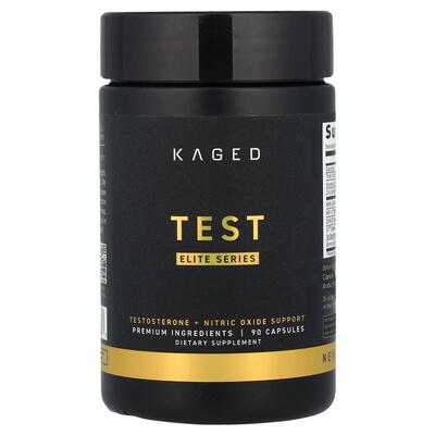 Kaged,Elite 系列，测试，睾酮 + 一氧化氮支持，90 粒