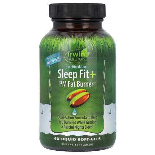 爱乐能,Sleep Fit + PM 脂肪消耗剂，60 粒液体软胶囊