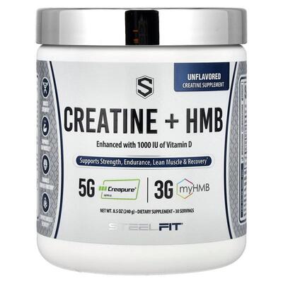 SteelFit USA,肌酸 + HMB，原味