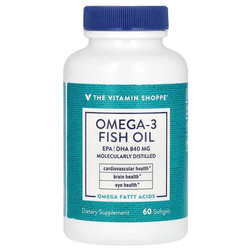 The Vitamin Shoppe,Omega-3 鱼油，60 粒软胶囊