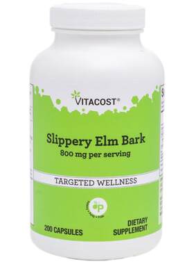 Vitacost,Slippery Elm Bark, 800 mg per serving, 200 Capsules