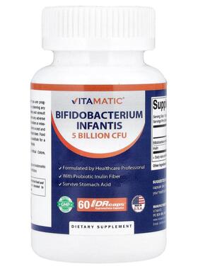 Vitamatic,孩子双歧杆菌，60 粒 DRcaps® 羟丙基甲基纤维素胶囊