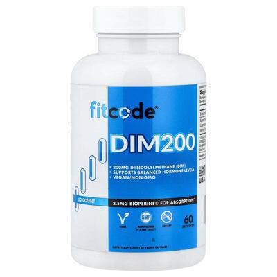 fitcode,DIM200，60 粒素食胶囊