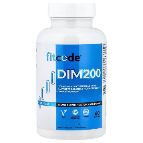 fitcode,DIM200，60 粒素食胶囊