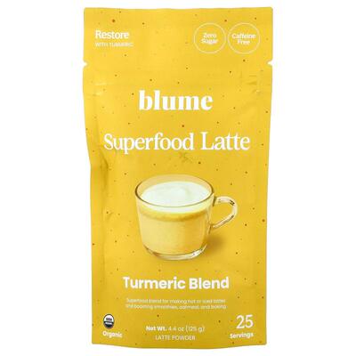 Blume,Superfood Latte, Turmeric Blend, Caffeine Free, 4.4 oz