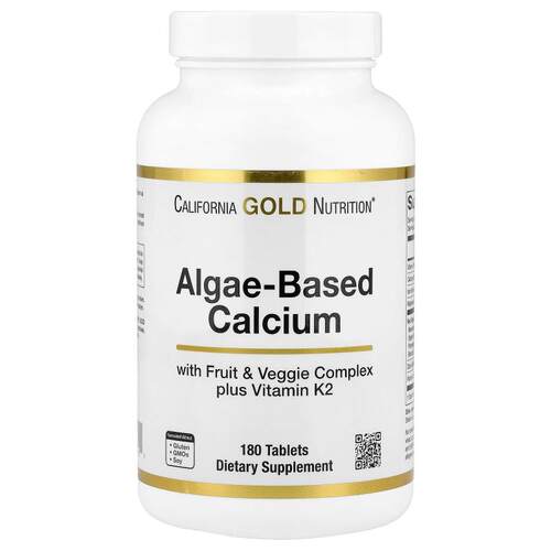 California Gold Nutrition,藻类基钙，含钙、维生素 D3 和镁