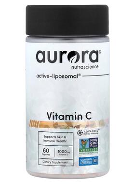 Aurora Nutrascience,Vitamin C, 60 Capsules