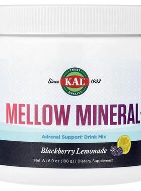 KAL,Mellow 矿物质+，黑莓柠檬水味，6.9 盎司（198 克）
