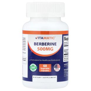 Vitamatic,小檗碱，500 毫克，60 粒素食胶囊
