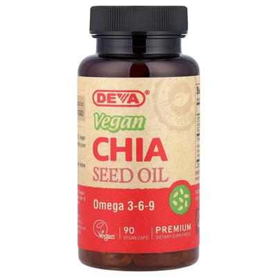 Deva,优质全素奇亚籽油，90 粒全素胶囊