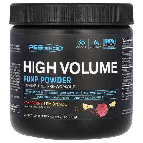 PEScience,High Volume，特高一氧化氮基质，无咖啡萃取，树莓柠