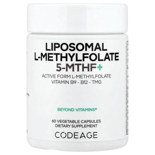 Codeage,脂质体 L-甲基叶酸 5-MTHF+，60 粒素食胶囊