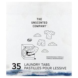 The Unscented Company,洗衣片，35 片，1.54 磅（700 克）