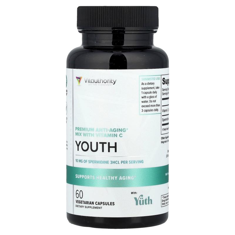 Vitauthority,年轻，优质混合维生素 C，60 粒素食胶囊