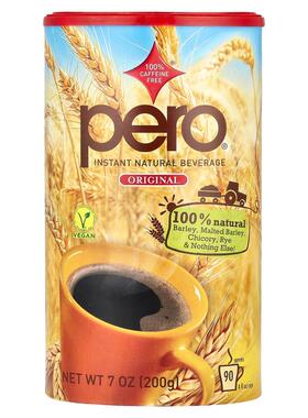 Pero,Natural饮品，无咖啡萃取，原味，7.05盎司(200克)