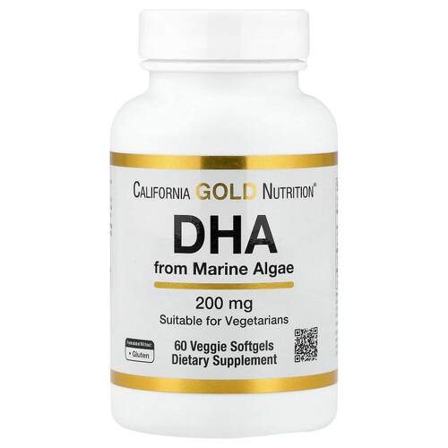 California Gold Nutrition,海藻 DHA，素食 Omega，200 毫克，60