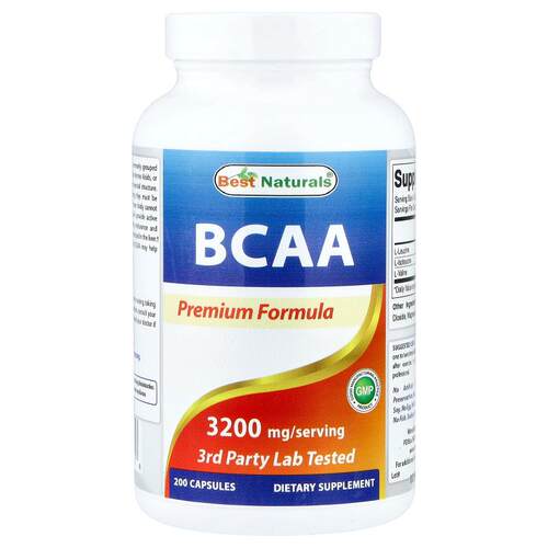 Best Naturals,BCAA 锌镁素运动补剂，200 粒胶囊