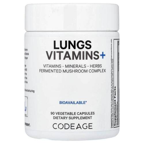 Codeage,Lungs，维生素 +，90 粒胶囊