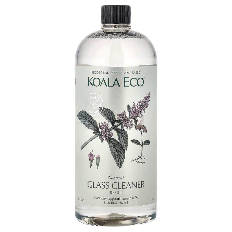 Koala Eco,天然玻璃清洁剂，补充装，澳大利亚薄荷精油，33.8 液1