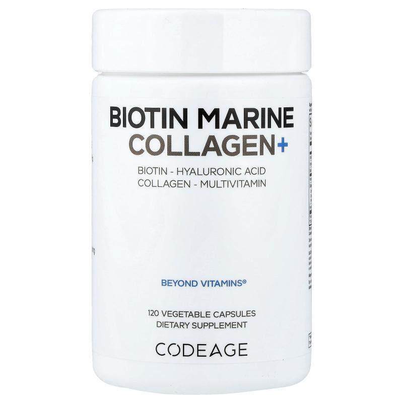 Codeage,生物维生素海洋胶原蛋白+，120 粒素食胶囊