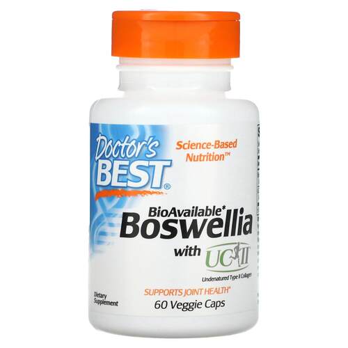 Doctor's Best,含 UC II 的乳香，60 粒素食胶囊