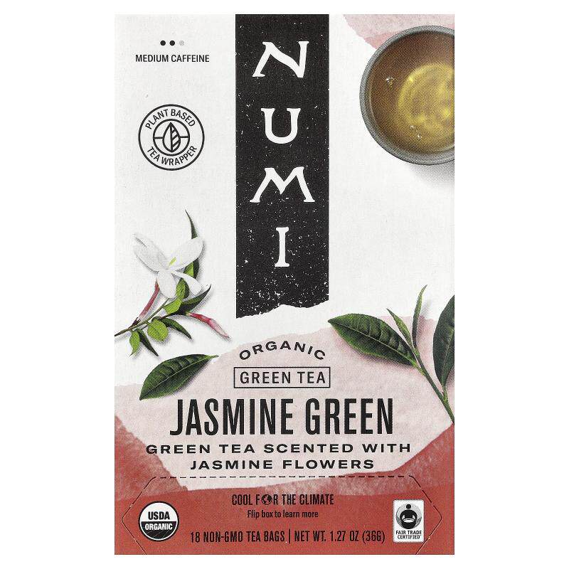 Numi Tea有机绿茶茉莉花绿茶18包夏日差旅里的温暖生活轻盈相伴