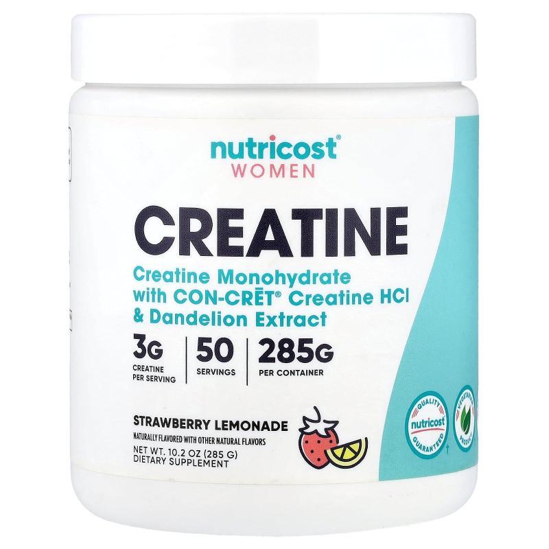 Nutricost,女性，肌酸，草莓柠檬水图片
