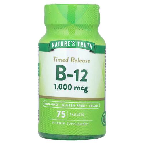 Nature's Truth,缓释维生素 B-12，1,000 微克，75 片