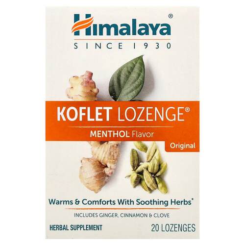 Himalaya,Koflet Lozenge®，原装，薄荷醇，20 含片