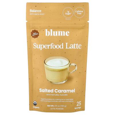 Blume,Superfood Latte, Salted Caramel, Caffeine Free, 3.5 oz