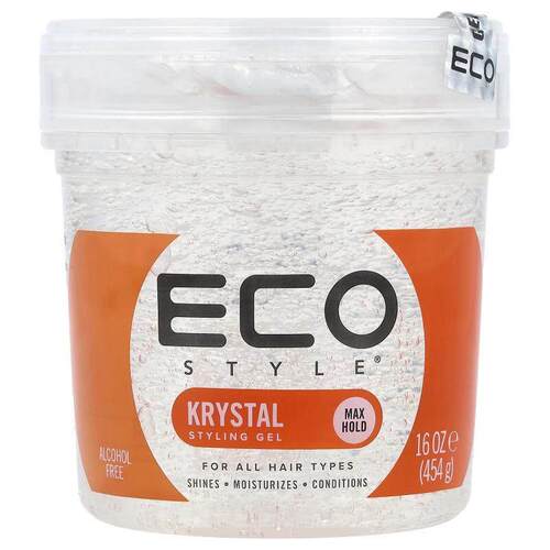 Eco Style,造型凝胶，强韧定型，适合各种发质，Krystal，16 盎司