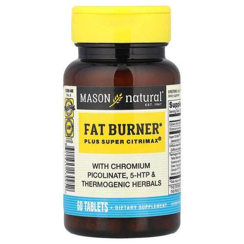 Mason Natural,Fat Burner Plus Super Citrimax，60片