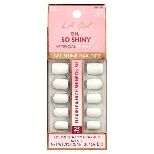 洛杉矶女孩,Oh So Shiny 人造甲片，凝胶亮泽甲片，GNT151 Cloud