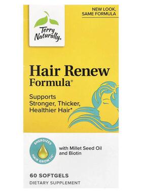 Terry Naturally,头发新生配方®，60 粒胶囊