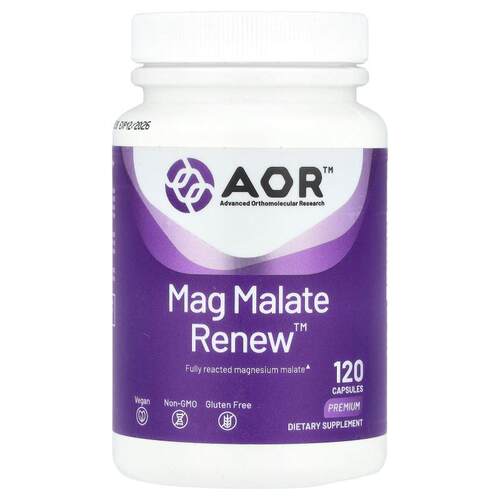 Advanced Orthomolecular Research AOR,Mag Malate Renew™，120