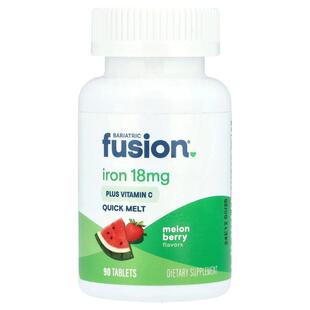 Bariatric Fusion,速溶溶豆,铁 + 维生素 C,甜瓜浆果,18 毫克9