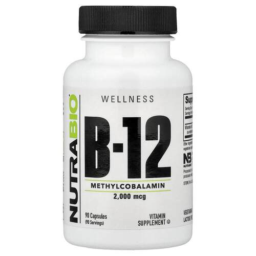 Nutrabio Labs,维生素 B-12，2000 微克，90 粒胶囊
