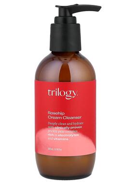 Trilogy,玫瑰果洁面乳，适合各种肤质，6.76 液量盎司（200 毫升