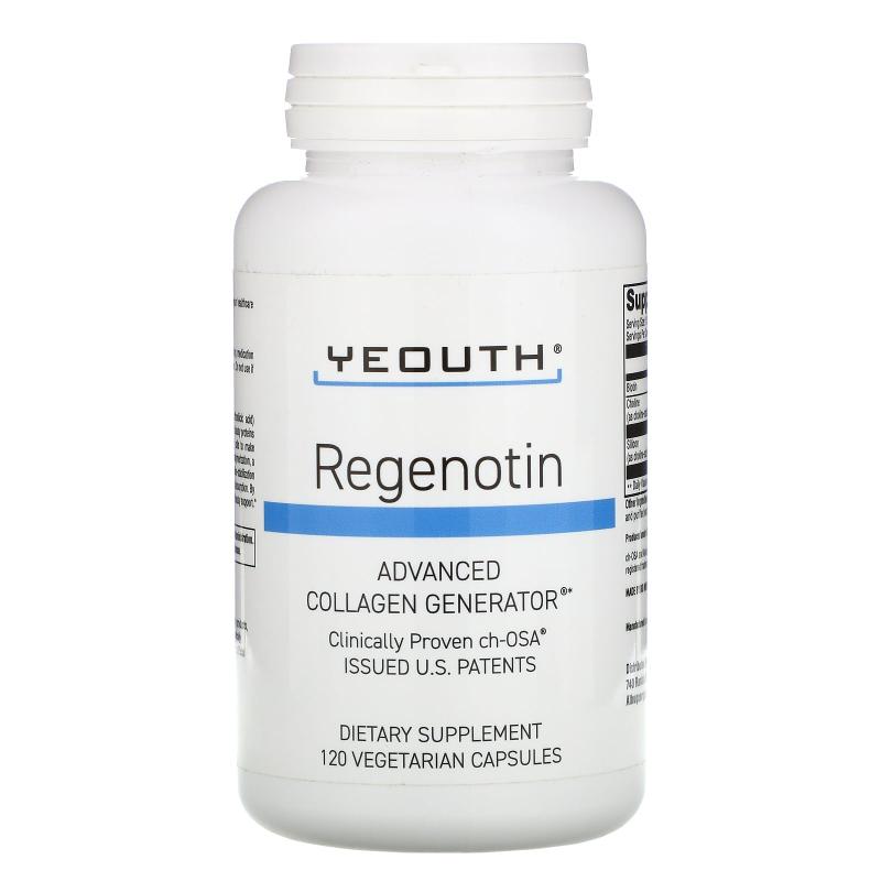 Yeouth,Regenotin 高级胶原素食胶囊，120 粒装