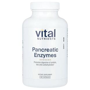 Vital Nutrients,胰酶，180 粒胶囊