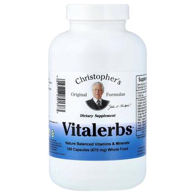 Christopher's Original Formulas,Vitalerbs，180 粒胶囊