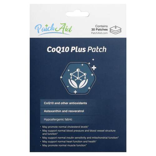 PatchAid,CoQ10 Plus Platch, 30 Patches