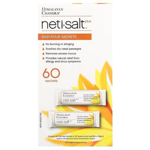 Himalayan Chandra,Neti Salt Plus，易倒小袋