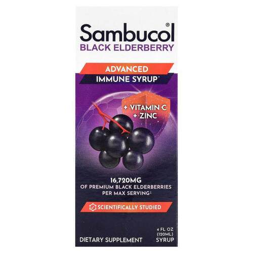 Sambucol,黑接骨木糖浆维生素C 锌