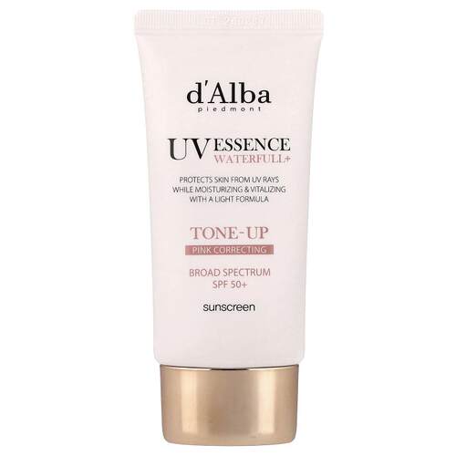 d'Alba,UV Essence Waterfull+ 抗晒霜，肤色修正，SPF 50+