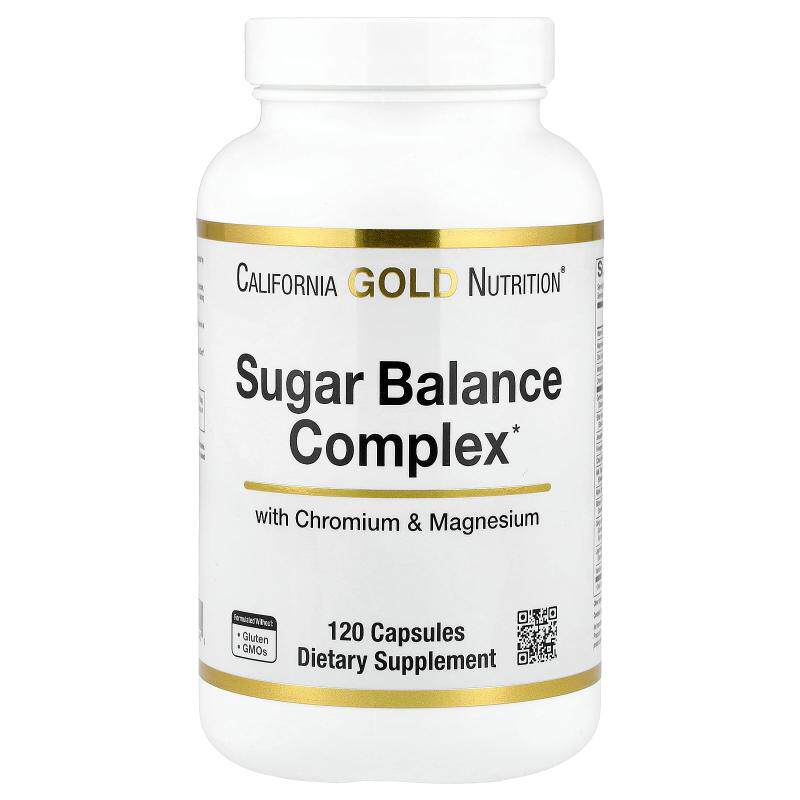 California Gold Nutrition,血糖平衡复合物，120 粒素食胶囊