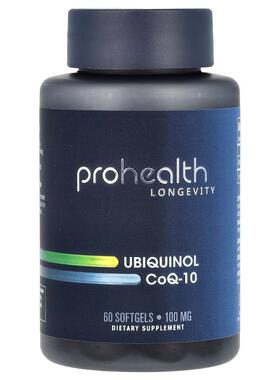 ProHealth Longevity,泛醇辅酶 Q-10，100 毫克，60 粒软胶囊